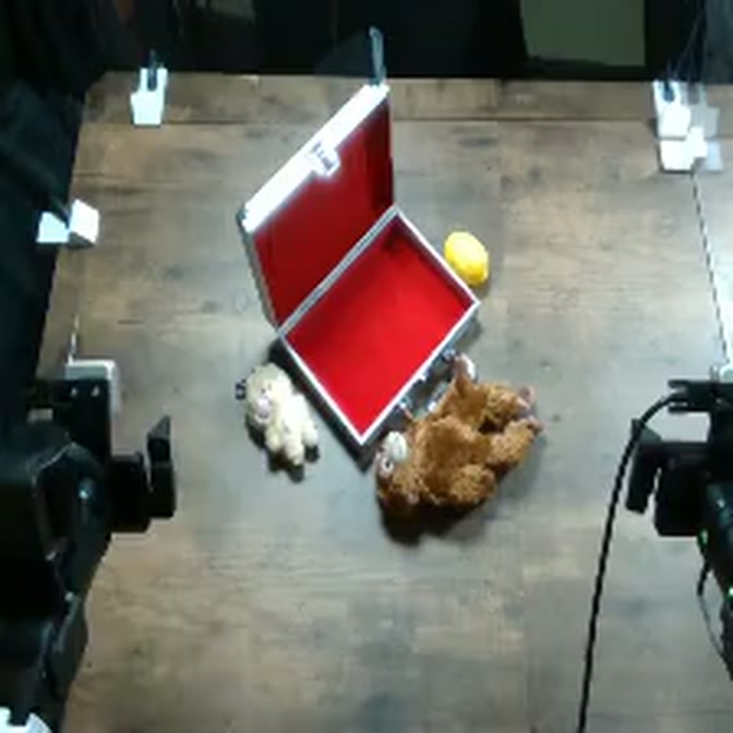 Store In Safe: initial top-camera view