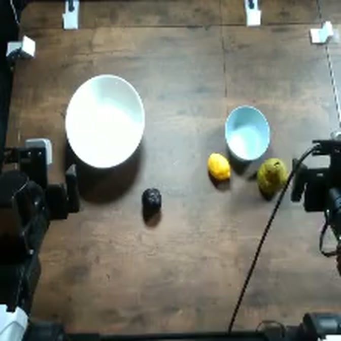 Pack And Pour Fruit: initial top-camera view